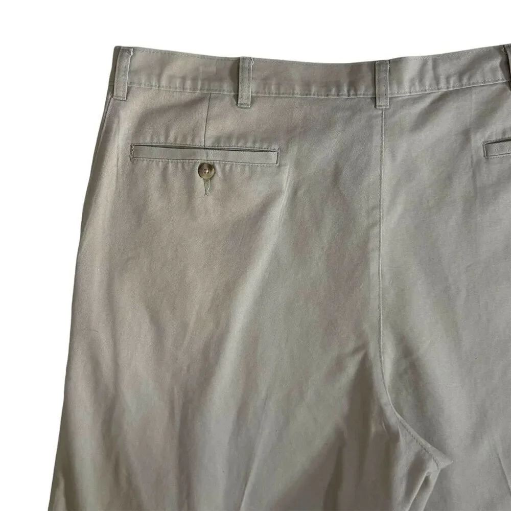 George Men's Relaxed‎ Fit Chino Pants Beige Cream Size 44 x 32 Casual